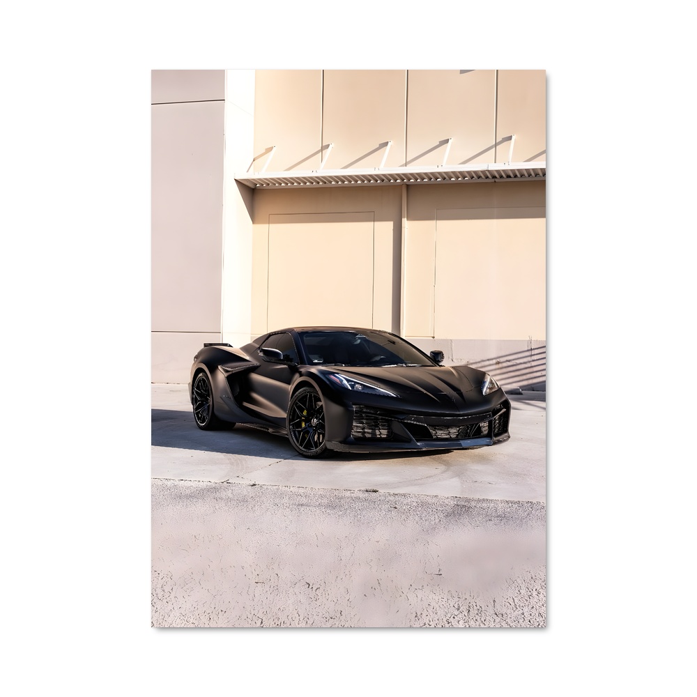 Poster Corvette en Crépuscule